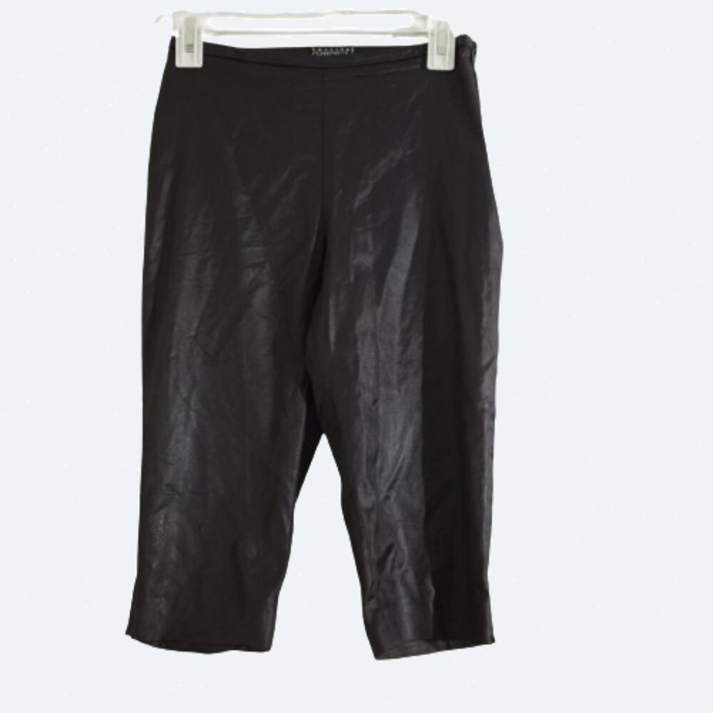 Vestinum officina dark purple faux leather capri Made in Italy